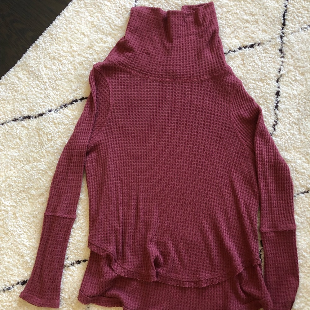 Karlie waffle Turtleneck